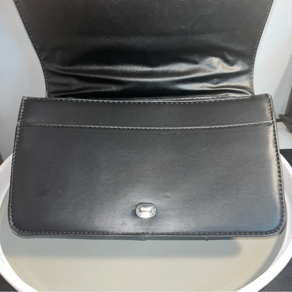 New Badgley Mischka Denim Studded Quilted Crossbody - Picture 6 of 6